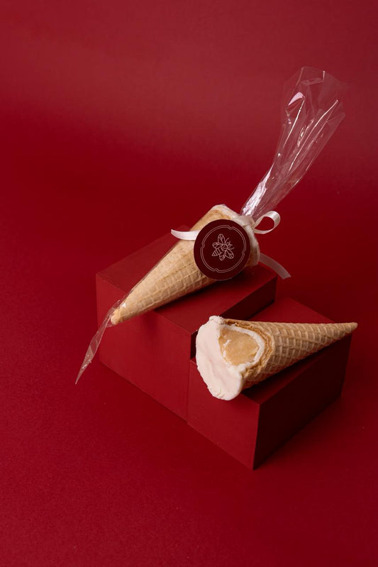 Cone brigadeiro branco