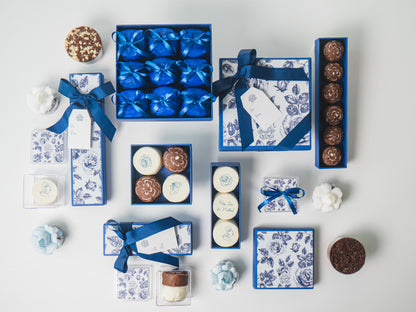 Caixas Linha Floral Azul